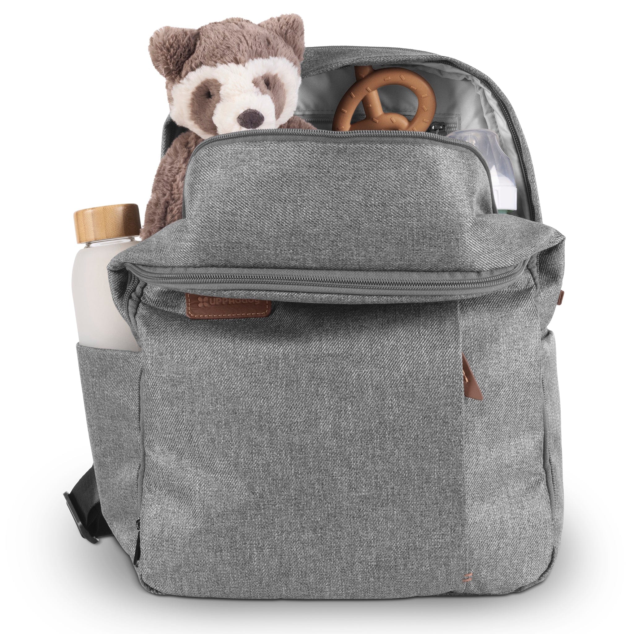 UPPAbaby Changing Backpack - Jake (Charcoal / Black Leather) - Image 2