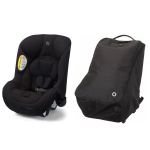 Maxi-Cosi Romi 2-in-1 Convertible Car Seat + Wheeled Travel Bag Bundle - Black