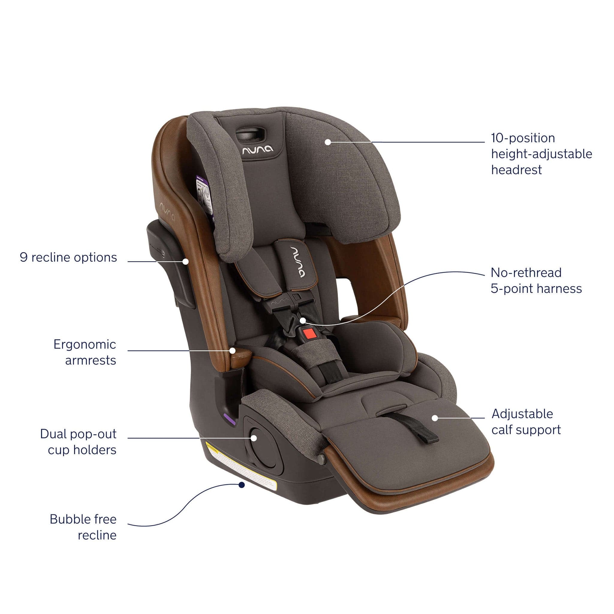 Nuna LUMN Harness to Booster Car Seat - Granite - 图片 3