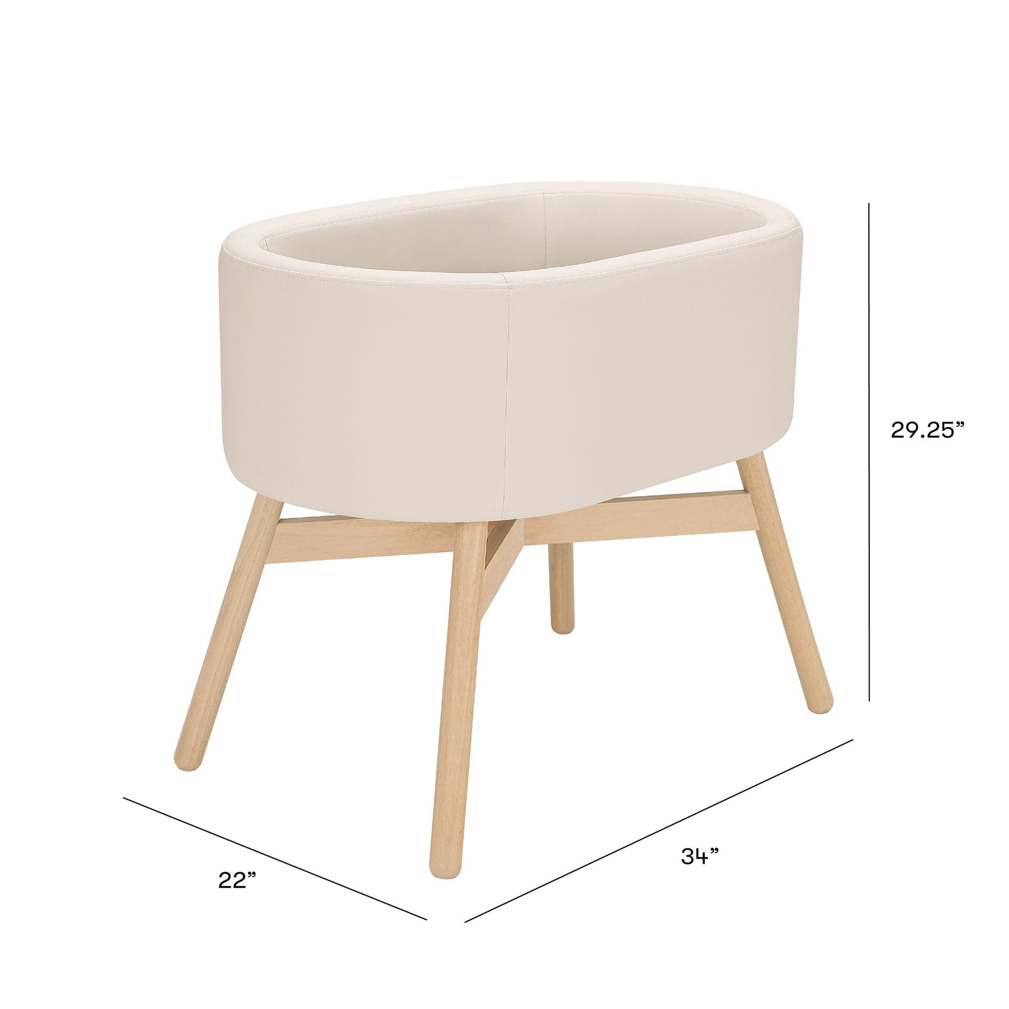 Babyletto x GATHRE Capsule Bassinet - Ivory - Image 7