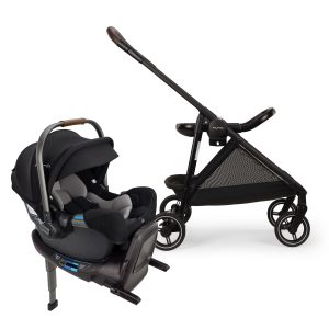 Nuna Flex System Frame + PIPA RX Travel System Bundle - Caviar