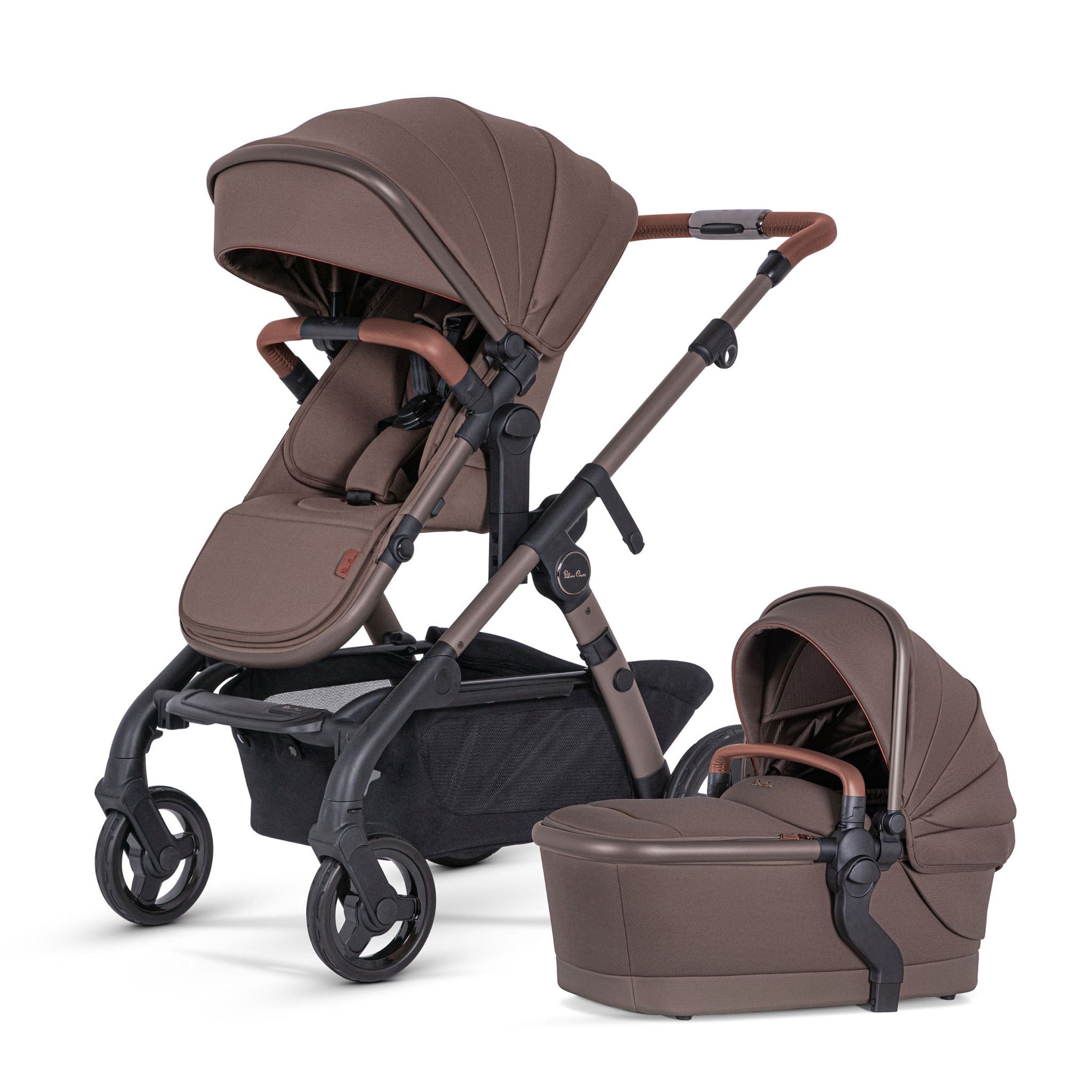 Silver Cross Wave 3 Complete Single-to-Double Stroller - Caramel - 图片 3