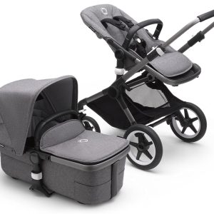 Bugaboo Fox3 Complete Stroller (One Box) - Graphite / Grey Melange / Grey Melange