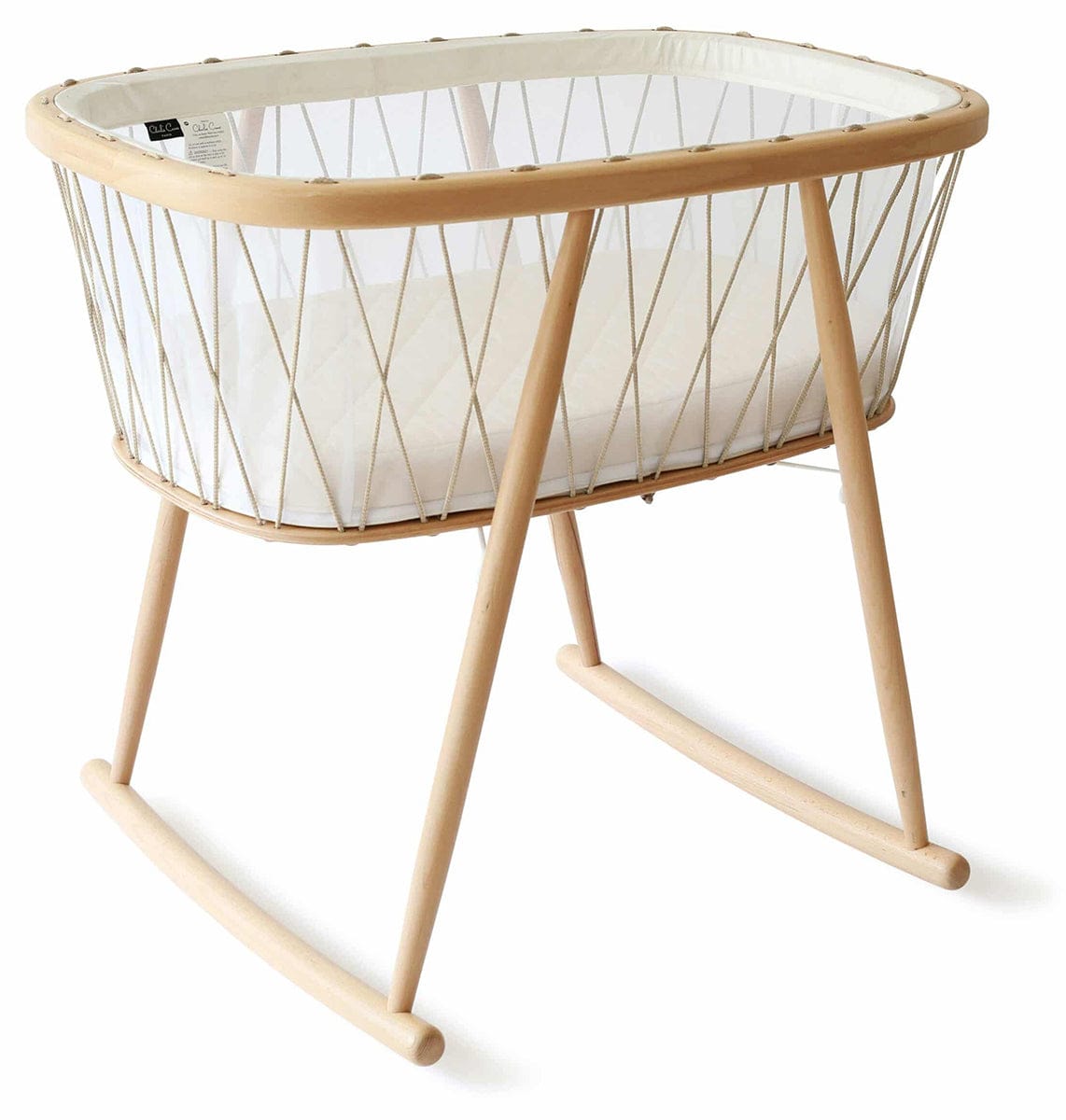 Charlie Crane KUMI Mesh Crib with Organic Mattress - Desert
