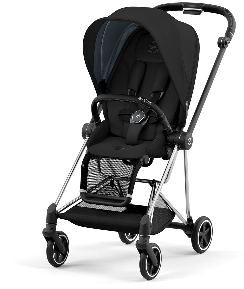 Cybex Mios 3 Stroller (One Box) - Chrome / Black / Deep Black