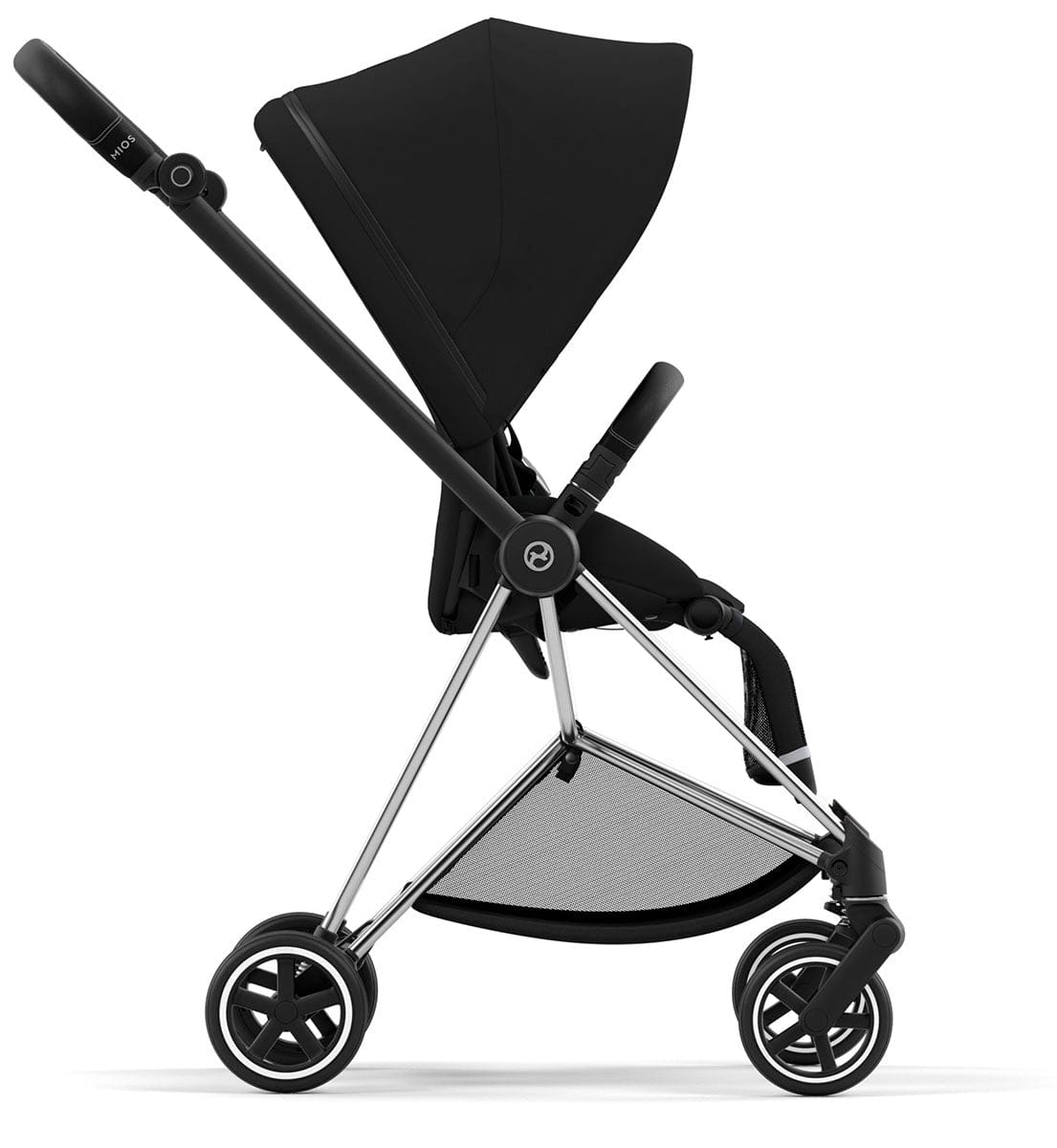 Cybex Mios 3 Stroller (One Box) - Chrome / Black / Deep Black - 图片 2