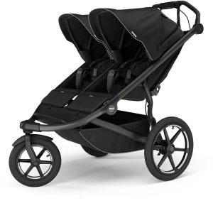 Thule Urban Glide 3 Double Jogging Stroller with NON-Magnetic Buckle- Black